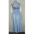 thumbnail image 5 of Women's Halter Neck Midi Dress Sleeveless High Waist Dress for Summer Beach Wedding Guest Casual Wear, 5 of 9