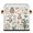 Multicolor 1, variant on CURLYOOT Curious Panda Cube Storage Bin, 11 Inch Storage Cube Fabric Bin for Shelves, Foldable Clothes Organizer Baskets with Leather Handle for Closet Home