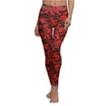 thumbnail image 6 of Red/Black Camo Women's Casual Leggings - Camo Color Code 0056, 6 of 7