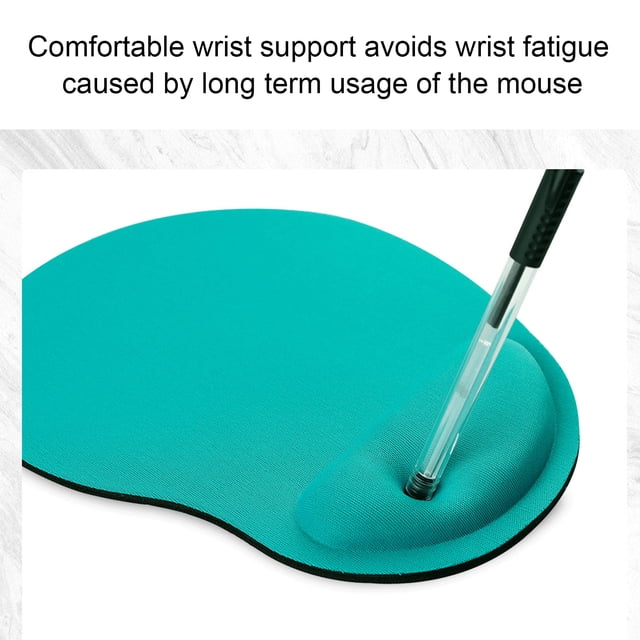 Wrist Rest Mouse Pad, Eco Friendly Durable Mouse Pad Blue Green For Game Blue Green