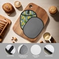 thumbnail image 4 of Pofeuu Corn On The Leaves Print Silicone Pot Mat Mitten With Hanging Loop Heat Resistant Oven Mitts Non-Slip Bbq Baking Smoking Potholders, 4 of 7