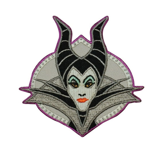 Maleficent Portrait Iron-On Patch Disney Movie Apparel Applique