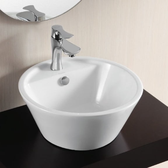 Nameeks Ca4141 Caracalla 16-14/15" Ceramic Vessel Bathroom Sink - White