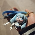thumbnail image 4 of Hatsune Miku 3D Beautiful Girl Doll Keychain Pendant Two-Dimensional Q Version Girl Doll Backpack Pendant Car Keychain（Four-Piece Suit） Multi Color -, 4 of 5