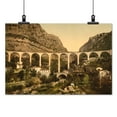 thumbnail image 2 of Print: Gourdon, Gorge Of The Wolf, The Bridge, Grasse, France, circa 1890, 2 of 4
