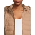 thumbnail image 4 of Time and Tru Women's and Plus Packable Stretch Zip Up Puffer Jacket, 4 of 5