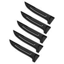 5 Pack PP Safety Knife Cover Sleeves, Blade Edge Guards Protector, Universal Knife Sheath for 6" Boning Knife, Black