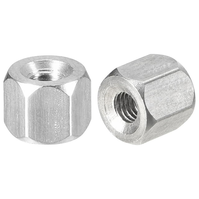 Unique Bargains M3 x 0.5-Pitch 5mm Length Coupling Nuts, 5 Pack 304 Stainless Steel Metric Hex Rod Coupling Nuts