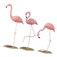 thumbnail image 4 of GOOHOCHY Flamingo Statue Decor Made of Resin for Indoor Decor Assorted Color Lightweight and 3 Pieces, 4 of 8