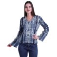 thumbnail image 1 of Moomaya Kurta Col Kurta Dentelle Détails Imprimé Manches Longues Tunique, 1 of 5