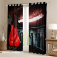 thumbnail image 2 of Feelyou Boys Boxing Gloves Curtains Pack of 2 (42x84 Each), Sports Lover Curtains Blackout, 2 of 6