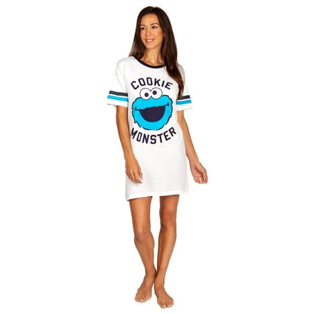 

Disney Womens Nightgowns Sleepshirts Female Cookie Monster Size: L Sesame Street