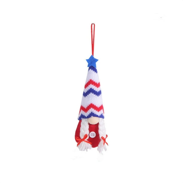 Xihbxyly Solo Productos Fabricados En Estados Unidos Muñeco Gnomo Sin Rostro para El Día de La Independencia, Muñeco de Decoración para El Hogar