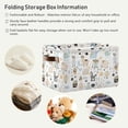 thumbnail image 5 of FREEAMG Cute Anmials Foldable Canvas Storage Bin, Sturdy Fabric Storage Basket with Handles, Storage Cube Box for Organizing Shelf Nursery Toy Closet 2PCS, 5 of 7