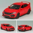 thumbnail image 3 of Alloy+ABS+Rubber 1:32 Model Car Diecast Sound & Light Gift for Honda Civic Type R, 3 of 5