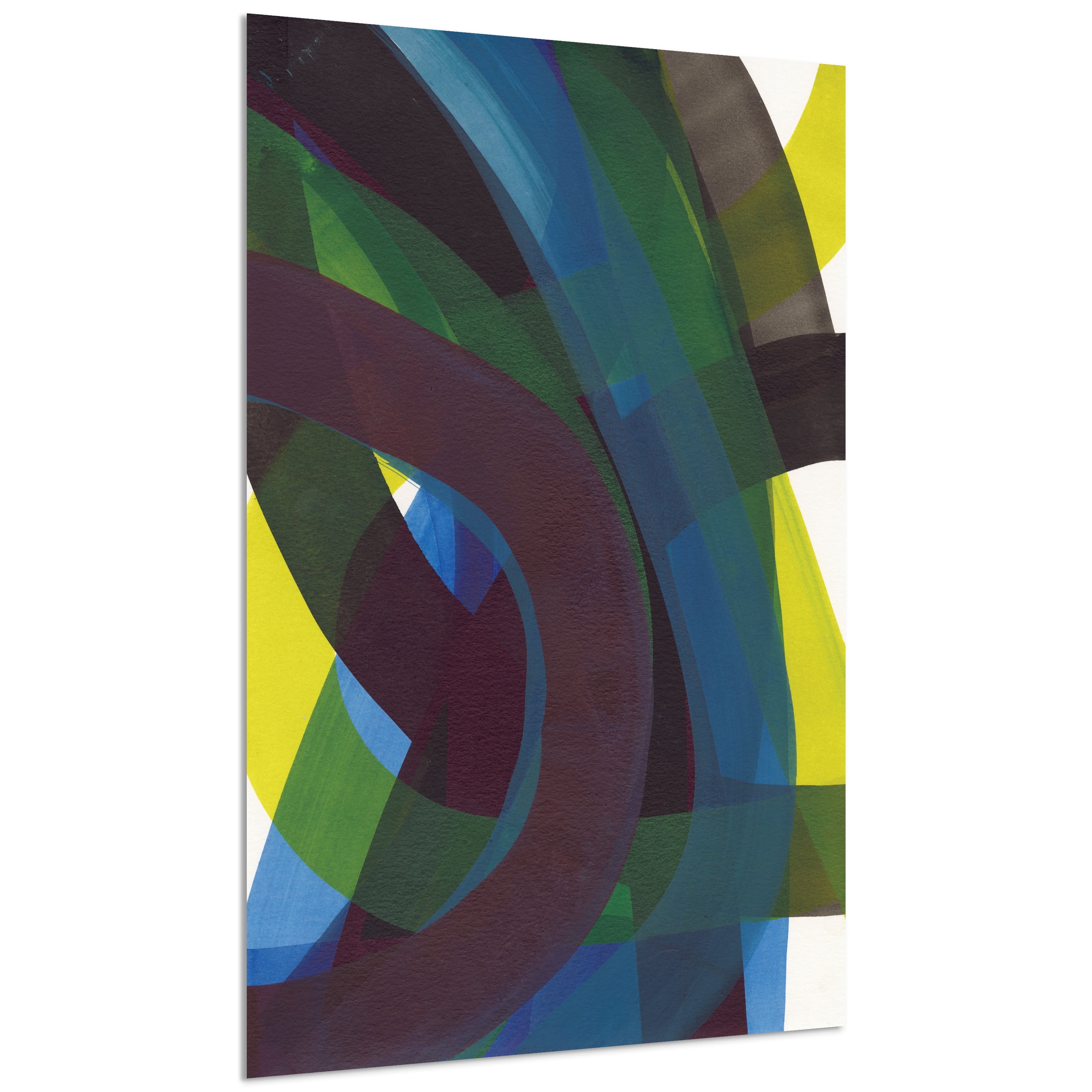 Pigment Play Frameless Free Floating Tempered Glass Panel Graphic Wall Art , 48" x 32" each