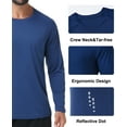 thumbnail image 3 of Zehisen Men's Long Sleeve Shirt Rash Guard Swim Shirt UPF 50+ UV Protection Quick Dry Lightweight Running Athletic Swim Navy L, 3 of 7