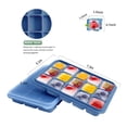 thumbnail image 2 of Juego de 2 bandejas para cubitos de hielo Tvmania de silicona con tapa, 30 cubos, 2 of 7