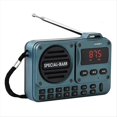 thumbnail image 1 of Radio FM Digital Portátil Recargable con Pantalla LED y Altavoz Bluetooth 5.4, Ideal para el Hogar y Viajes, Color Azul., 1 of 5