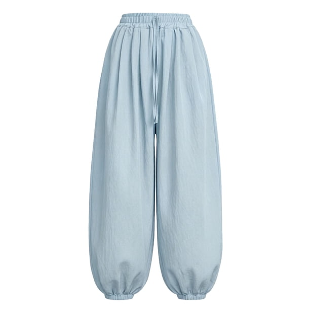 Pantalones largos de verano para niños, pantalones deportivos casuales de color sólido, pantalones largos para niños, pantalones de poliéster para niños