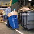 thumbnail image 6 of Rubbermaid Commercial Products 50 Gallon Rollout Trash Can, Blue, 6 of 6