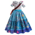 thumbnail image 4 of Mirabel Costume Dress Girls Dress Up Birthday Halloween Cosplay +Wig, 4 of 6