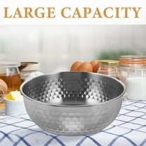 Soimiss Large Stainless Steel Salad Bowl with Japanese Textured Design