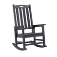 thumbnail image 1 of GONICHA Oversized Outdoor Rocking Chair,Easy to Assemble High Density Polyethylene Patio Rocking Chair,Black, 1 of 6