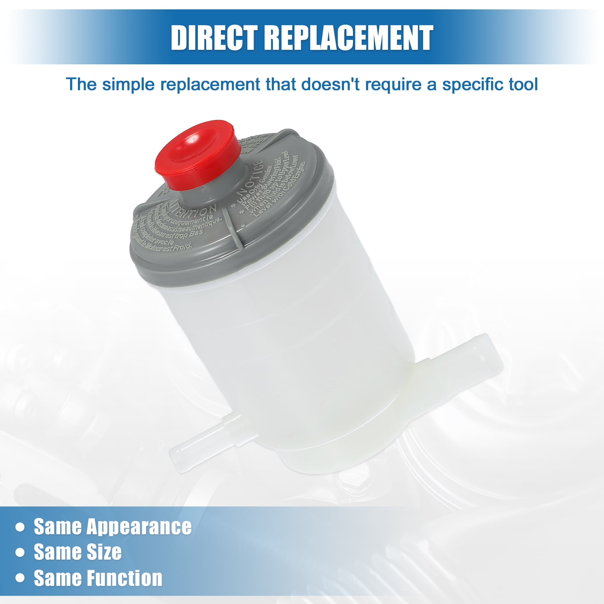 Unique Bargains Automotive Power Steering Reservoir No.53701-S87-A01 for Honda Odyssey 1999-2004 for Acura CL 2001-2003
