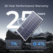 Renogy 2PCS Solar Panels 100 Watt 12 Volt, High-Efficiency Monocrystalline PV Module Power Charger for RV Marine Rooftop Farm Battery and Other Off-Grid Applications, 2-Pack 100W