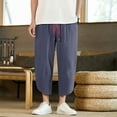 thumbnail image 2 of PEASKJP Work Pants for Men Lightweight Sweatpants with Pockets Track Pants, Navy XL, 2 of 5