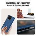thumbnail image 4 of for Apple iPhone 14 Pro Max Wallet Case with Card Slot, Classic Stand Strong Magnetic Premium PU Leather Flip Protective Business Anti-falling Anti-drop Shockproof Phone Case Cover, Blue, 4 of 9