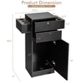 thumbnail image 3 of Giantex Salon Station Storage Cabinet for Hair Stylist,  Beauty Salon Organizer Barber Stations Spa Stylist Hairdressing Equipment, 3 of 8