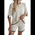 thumbnail image 1 of Conjuntos de Dos Piezas para Mujer: Jersey de Corta, Pantalones Anchos y Conjuntos de Viaje de Verano XL, 1 of 10