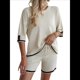 thumbnail image 1 of Conjuntos de Dos Piezas para Mujer: Jersey de Corta, Pantalones Anchos y Conjuntos de Viaje de Verano M, 1 of 10