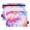 Pink and Blue Tie-dye Pattern, variant on 2 Pack Flip Folders with Clear PVC Window Binder Pouches 3-Ring Binder Organizer for Office & Home Pink and Blue Tie-dye Pattern