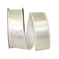 thumbnail image 1 of Reliant Ribbon 5102W-030-16K 20.12 in. 50 Yards Dyna Satin EZ Wired Edge Ribbon, White, 1 of 1