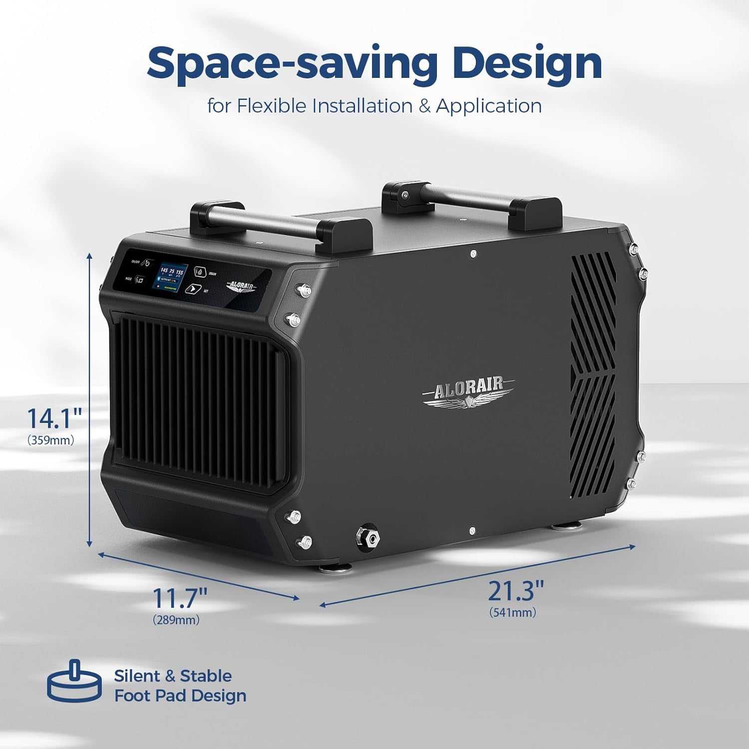 Alorair Crawlspace Dehumidifiers with Pump, 180 Pint Commercial Dehumidifier for Basements with Drain Hose, 2,300 Sq.Ft Auto Defrost Dehumidifier for Home Commercial