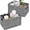 Gray, variant on GRANNY SAYS Wicker Storage Baskets, Waterproof Hand Woven Rectangle Basket for Shelves Organizing, Storage Basket for Pantry, Closet, Brown, 2 Pack.
