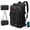 BLACK, variant on DERSTUEWE Convertible Travel Backpack & Duffel Bag - Airline-Approved Carry-On w/ Laptop Sleeve & USB Port, Black