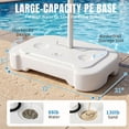 thumbnail image 5 of Ktaxon 32" Pool Basketball Hoop, 36-48 inch Adjustable Portable Poolside Basketball Goal Set with a Ball Outdoor Indoor, 5 of 11