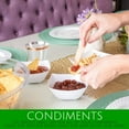 thumbnail image 3 of PLASTICPRO 8 Oz Disposable Serving Bowls White Plastic Square Snack Bowls, 4-Pack, 3 of 8