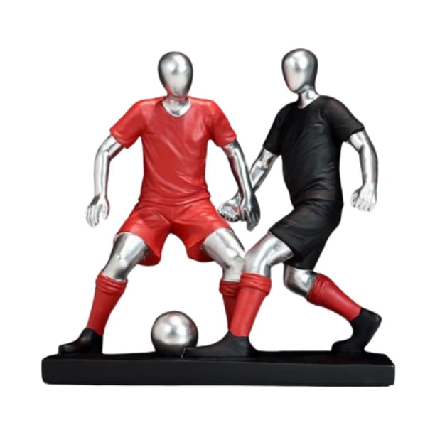 Figura de resina de jugador de fútbol, estatua, regalo para decoración del hogar, obra de arte, artesanía, atleta B