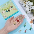 thumbnail image 4 of Collar con colgante vegetal de 12 estilos para gato, perro, aleación de esmalte, cactus, con clip, mariposa y flor., 4 of 5