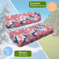 thumbnail image 5 of HUIACONG Floral Print Breathable Golf Cart Seat Covers 2 Pack for Summer Golf, Golf Cart Seat Covers Absorbent, 5 of 7