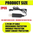 thumbnail image 2 of 2pcs Battery Charger for Bubble Machine Gun, 3.7V SM-2P USB Cable with Indicator Light Compatible with Bubble Bazooka Machine Gun and Bunch O Bubbles, 2 of 7