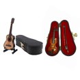 thumbnail image 1 of 1: 12 de , Decoración Musical para , Guitarra, Violín con Caja de , Juguetes de Simulación para Niños CUTICAT Guitarra miniatura de casa de muñecas, 1 of 6