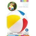 thumbnail image 5 of Intex 20" Glossy Panel Multicolor Inflatable Beach Ball Pool Toy Ages 3+, 5 of 6