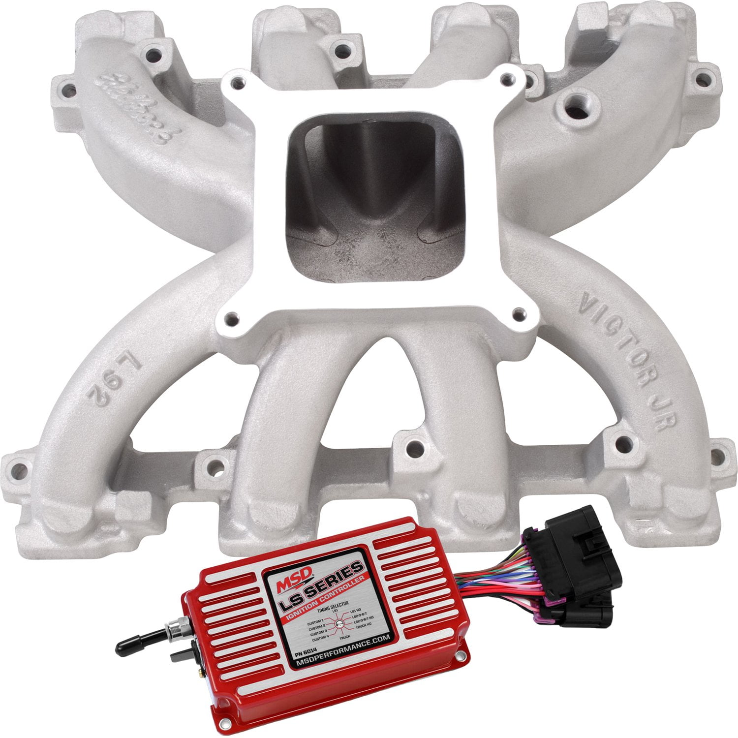 Edelbrock 28456 Victor Jr. LS Intake Manifold Gen IV LS Engines with LS3 /  L92 / - Walmart.com