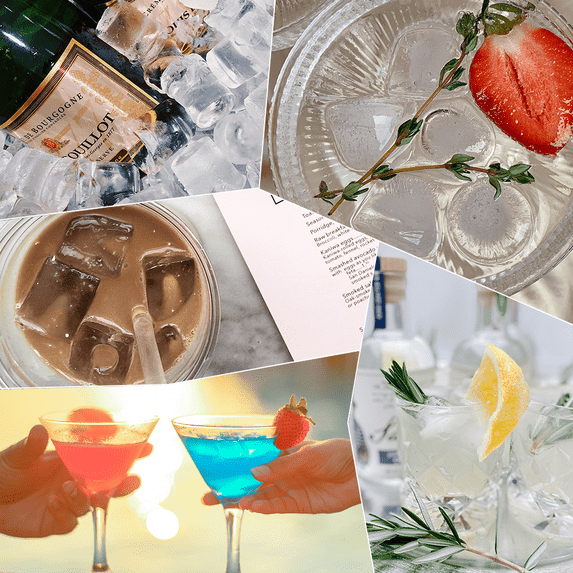 Silicone Ice Cube Trays with Lids for Freezer 3 Pack Mini 24 Cubes per Tray for Cocktail Whiskey Chocolate